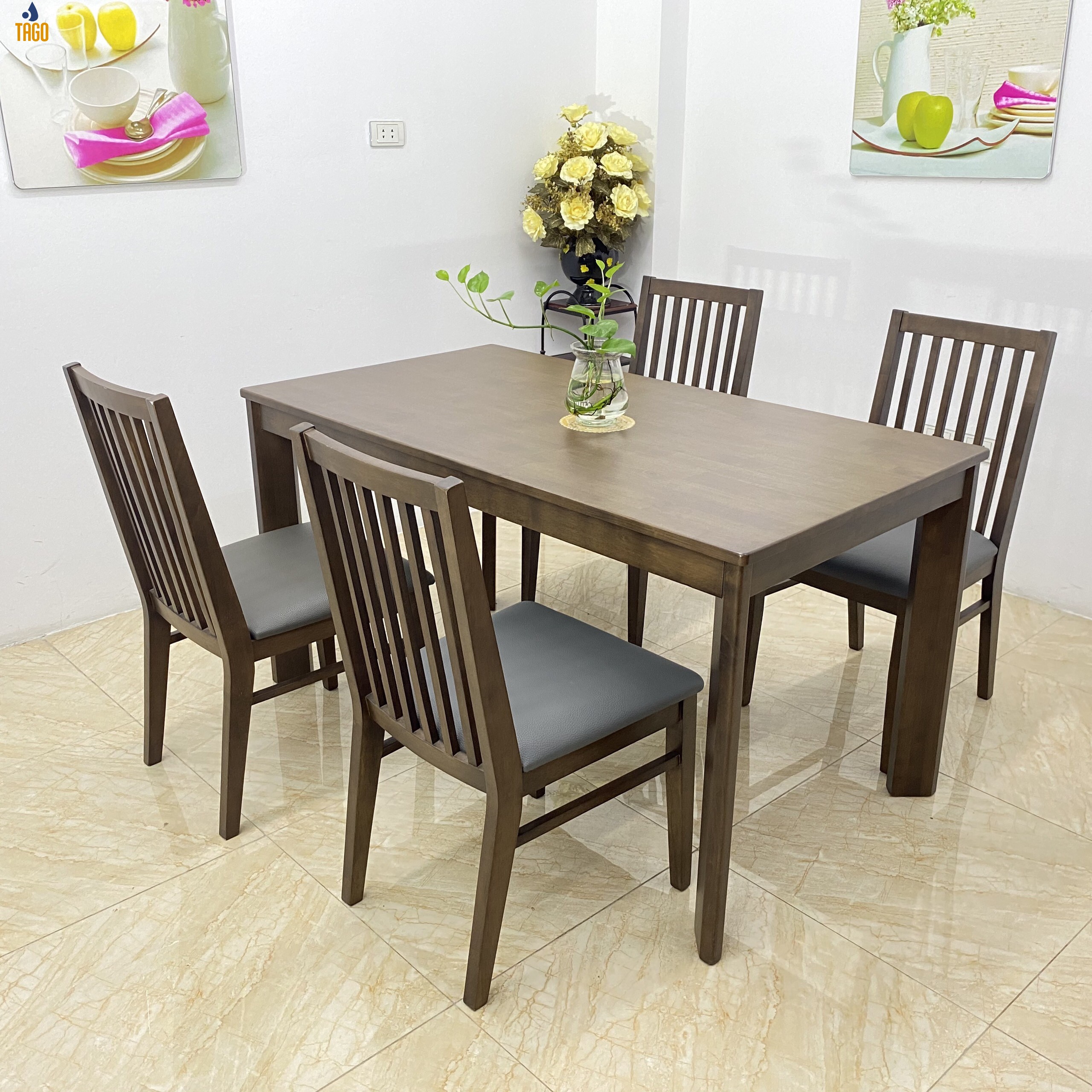 BỘ DINING 1.4m  DIN1.4.4C